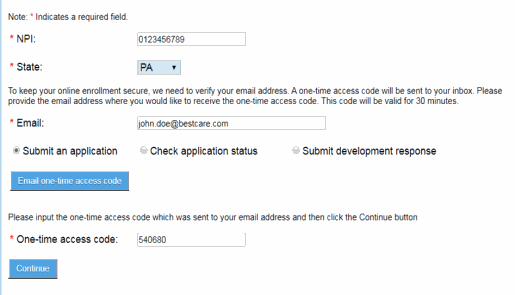 image of the gateway entry screen/page for JL