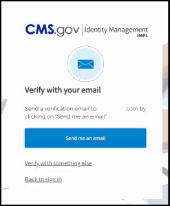 MFA screen to request the code
